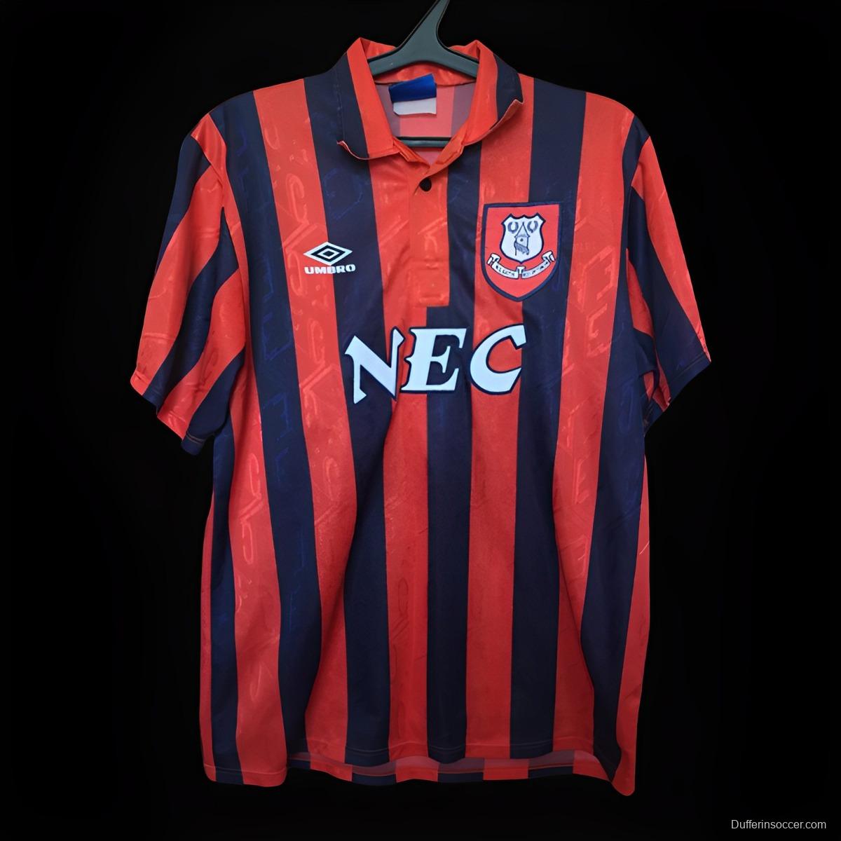 Retro 92/94 Everton Home Jersey