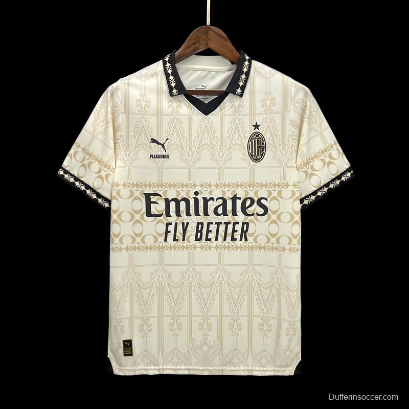 Retro 23/24 AC Milan Forth White Jersey