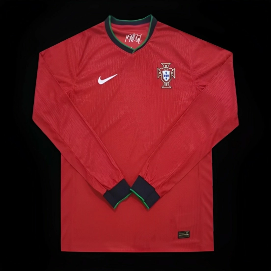 2024 Portugal Home Long Sleeve Jersey