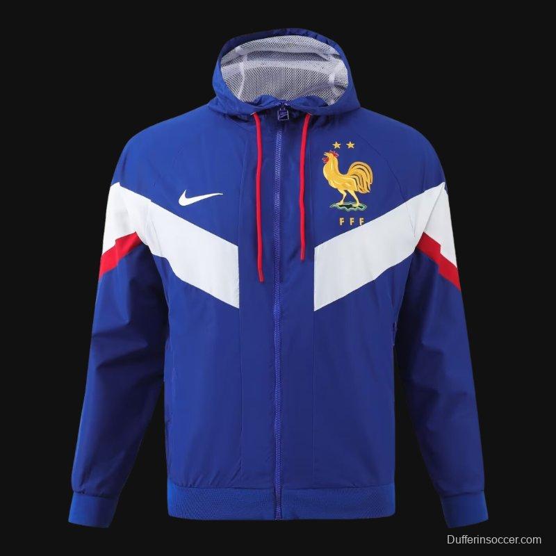 2024 France Blue Windbreaker