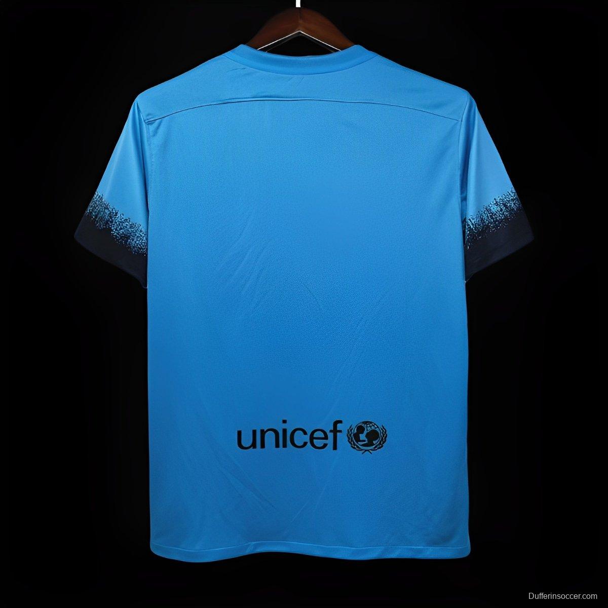 Retro 15/16 Barcelona Third Blue Jersey
