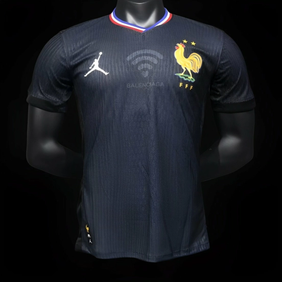 Player Version 2024 France x Balenciaga Navy Special Jersey