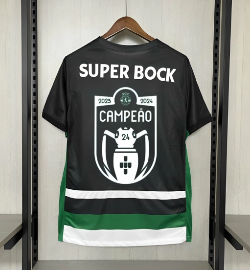 24/25 Sporting Lisbon Home Jersey With Campeões Printing