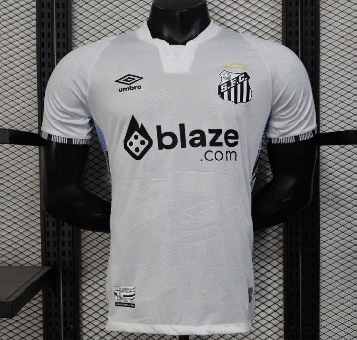 Player Version 25/26 Santos Home Jersey With Sponsors
