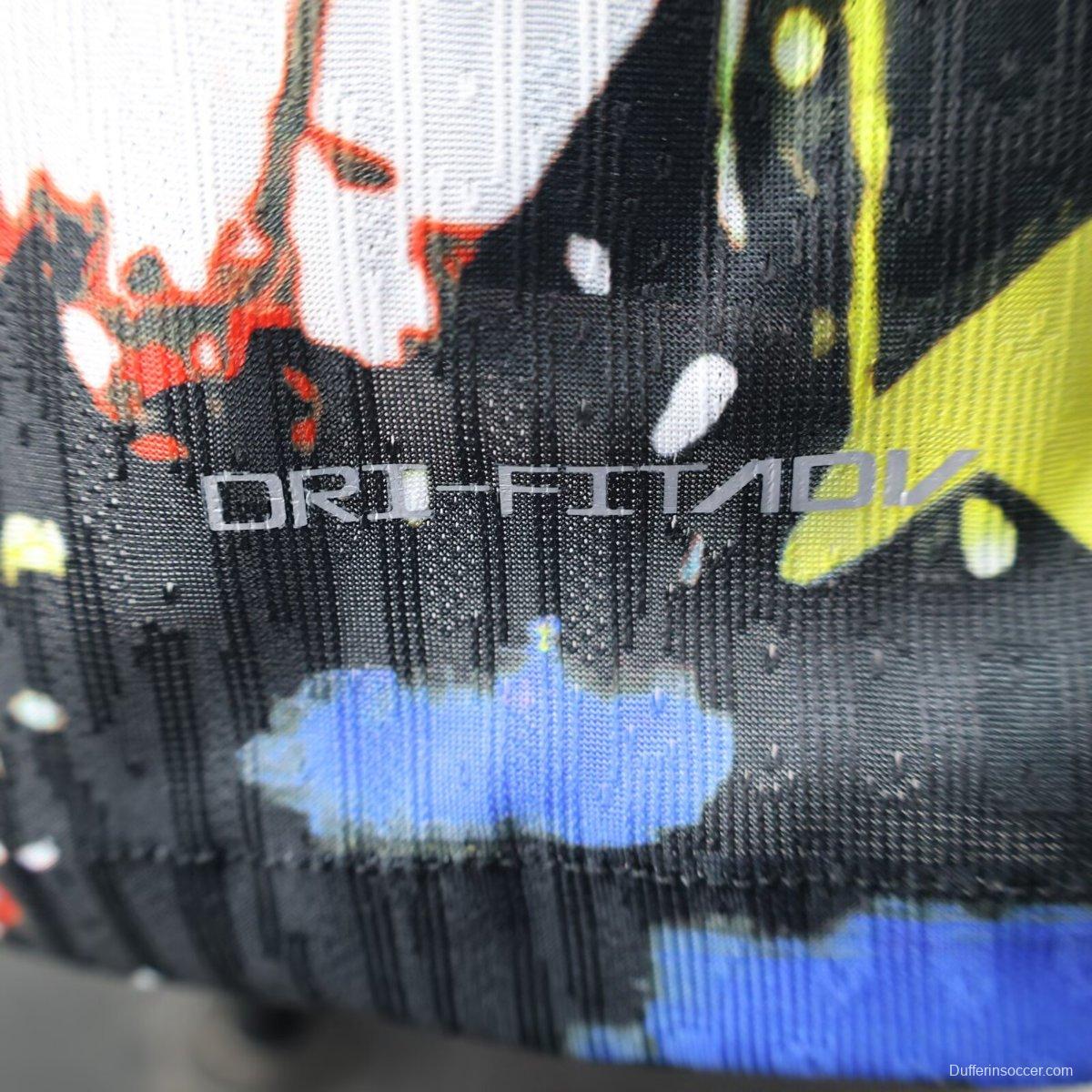 Player Version 2025 Brazil Black with Jesus Christ Artwork Jersey