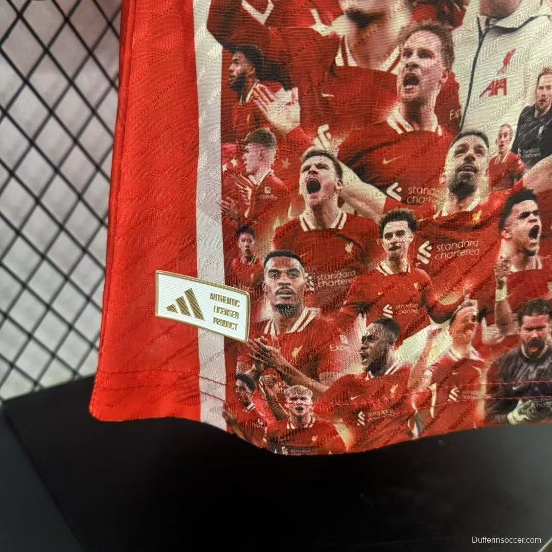 Player Version 25/26 Liverpool 20 Times Champion Jersey