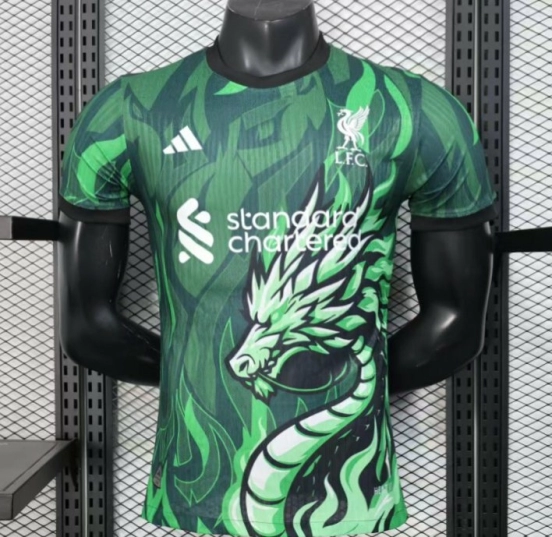Player Version 25/26 Liverpool Green with Dragon Pattern Jersey