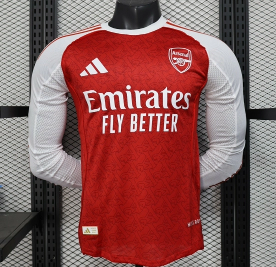 Player Version 25/26 Arsenal Home Long Sleeve Jersey