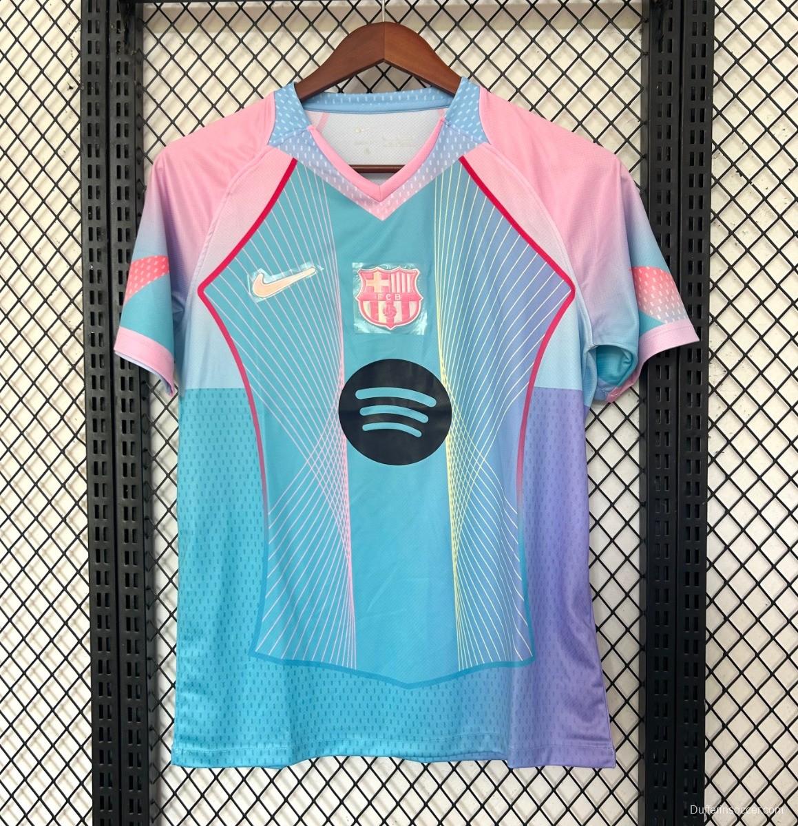 25/26 Barcelona Blue Gradient with Spotify Jersey