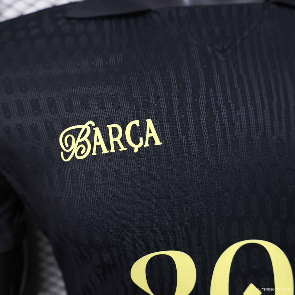 Player Version 25/26 FC Barcelona BLACK Jersey With 304 Sponsor
