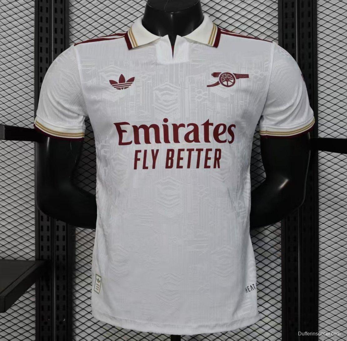 Player Version 25/26 Arsenal Third White Jersey