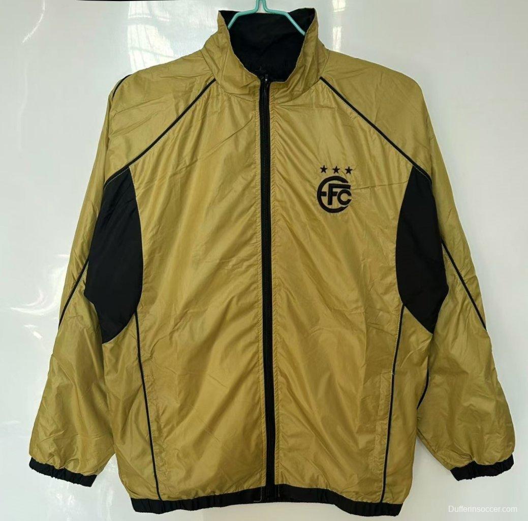 25/26 Equipo FC Reversible Golden/Black Reversible  Windbreaker