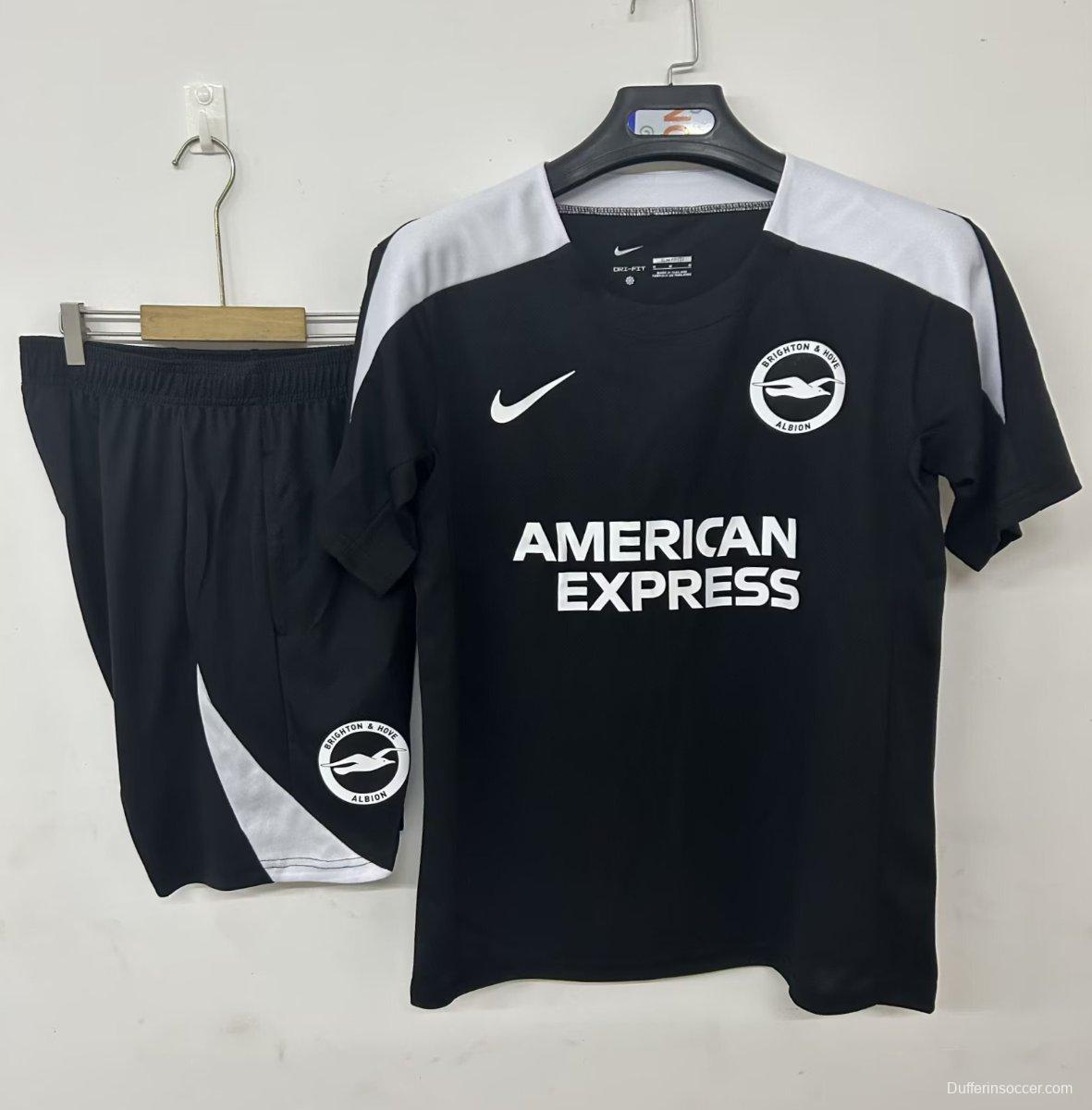 25/26 Chelsea Training Jersey Black+ Shorts