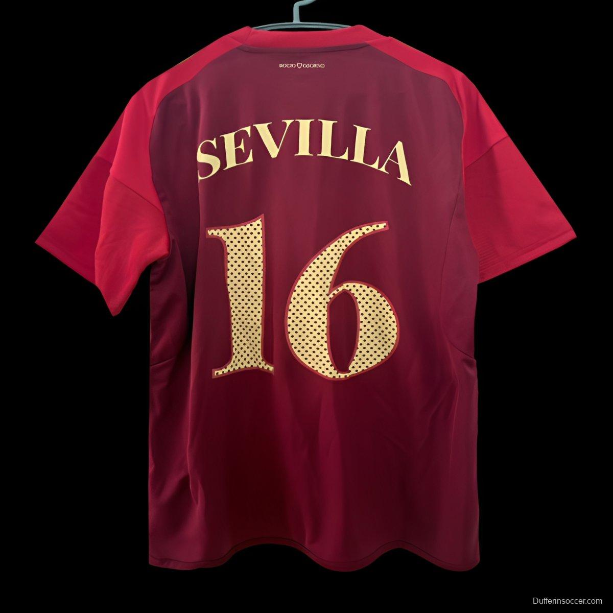 25/26 Sevilla FC Limited Edition Rocio Osorno Red Jersey