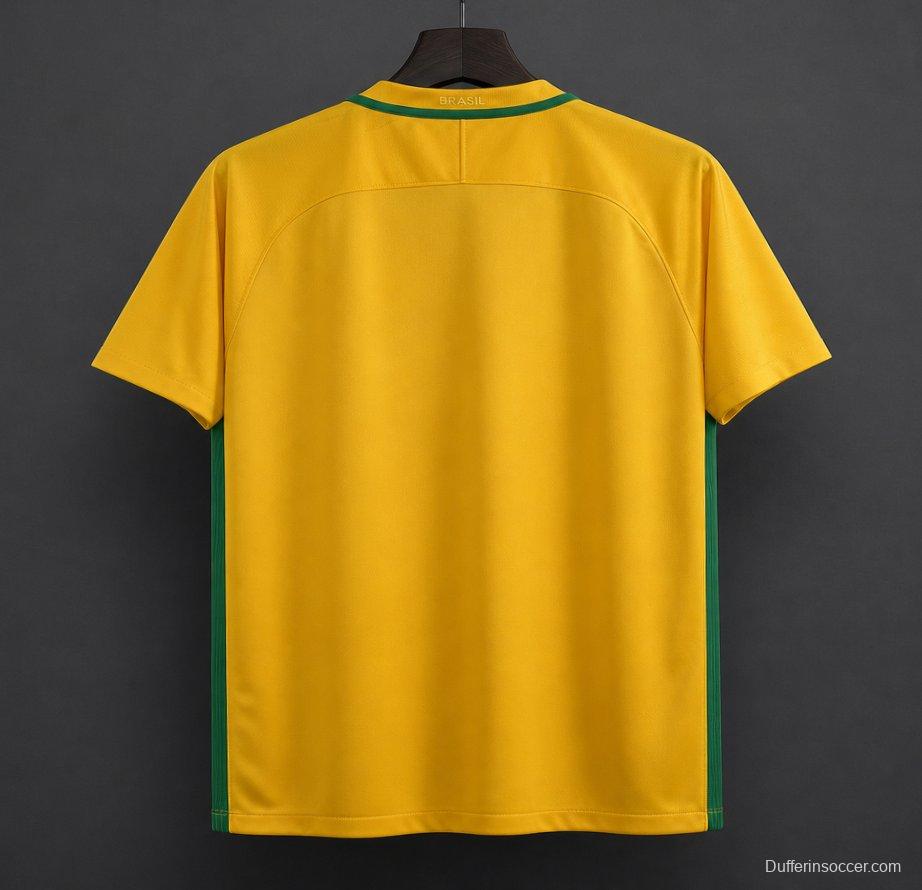 Retro 2016 Brazil Home Jersey