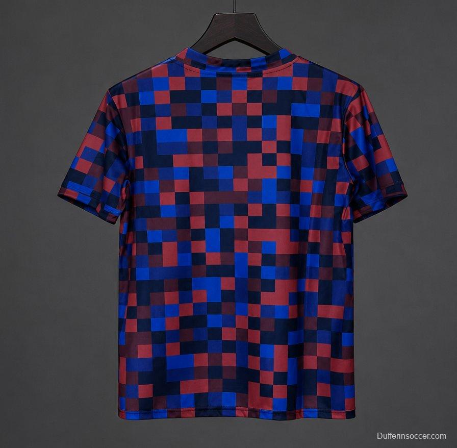 26/27 Barcelona Pre-Match Shirt Pixelated Blaugrana Jersey