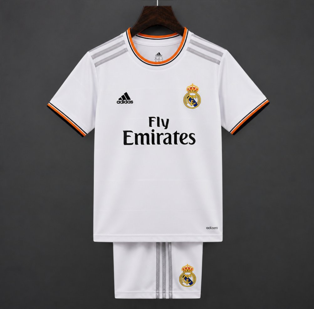 Retro Kids 13/14 Real Madrid Home Jersey