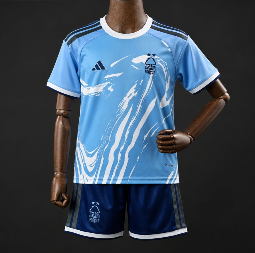 26/27 Kids Nottingham Forest Third Blue Jersey