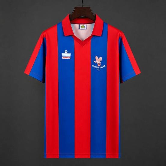 Retro 87/88 Crystal Palace  Home  Red/Blue Jersey