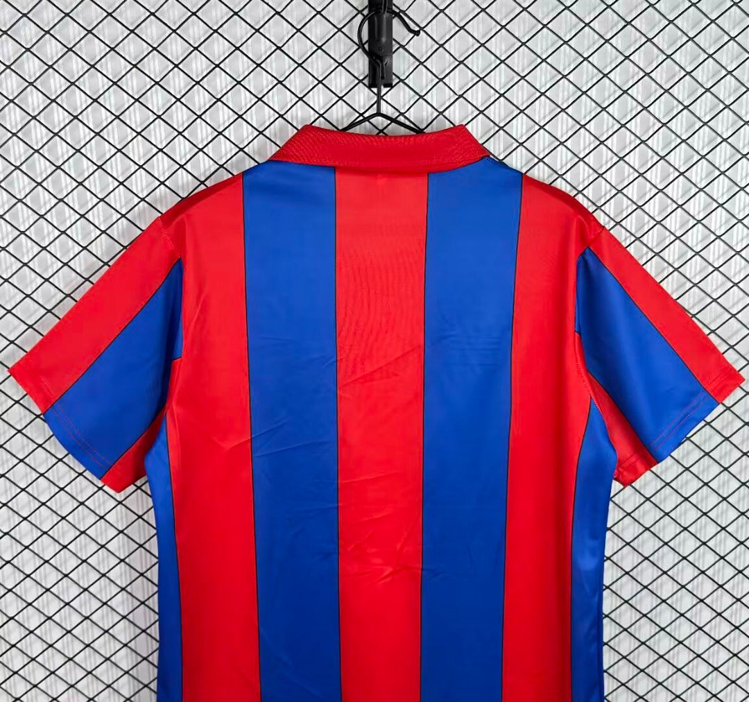 Retro 87/88 Crystal Palace  Home  Red/Blue Jersey