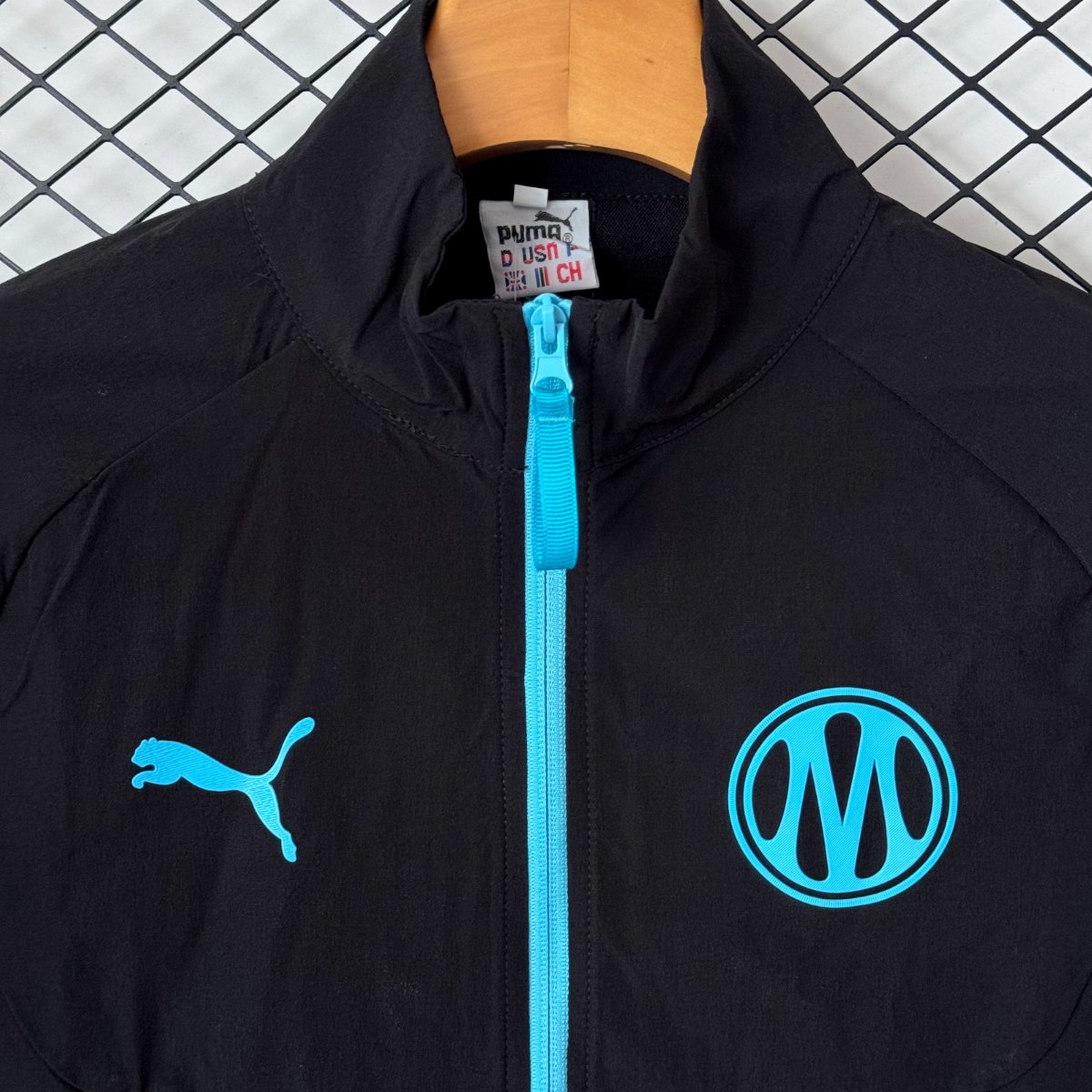 26/27 Olympique Marseille Black Half Zipper Windbreaker+ Long Pants