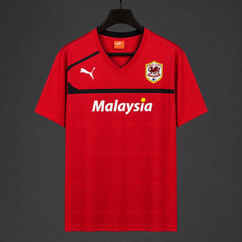 Retro 12/13 Cardiff City Home Red Jersey
